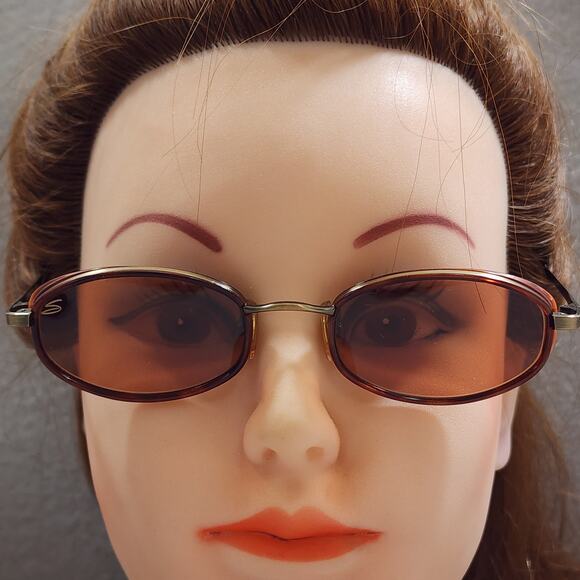 Serengeti Windsor 6476 Aviator Sunglasses Rose Tone Crystal Lens Sleek Oval - Picture 1 of 9